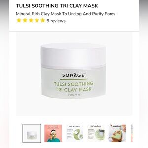Sonäge Tulsi Soothing Tri Clay Mask - White
